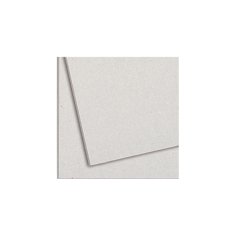 Paquet de 5 feuilles de carton épais, 2 côtés gris, format 60 x 80 cm,