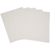 Paquet de 5 feuilles de carton épais, 2 côtés gris, format 60 x 80 cm,