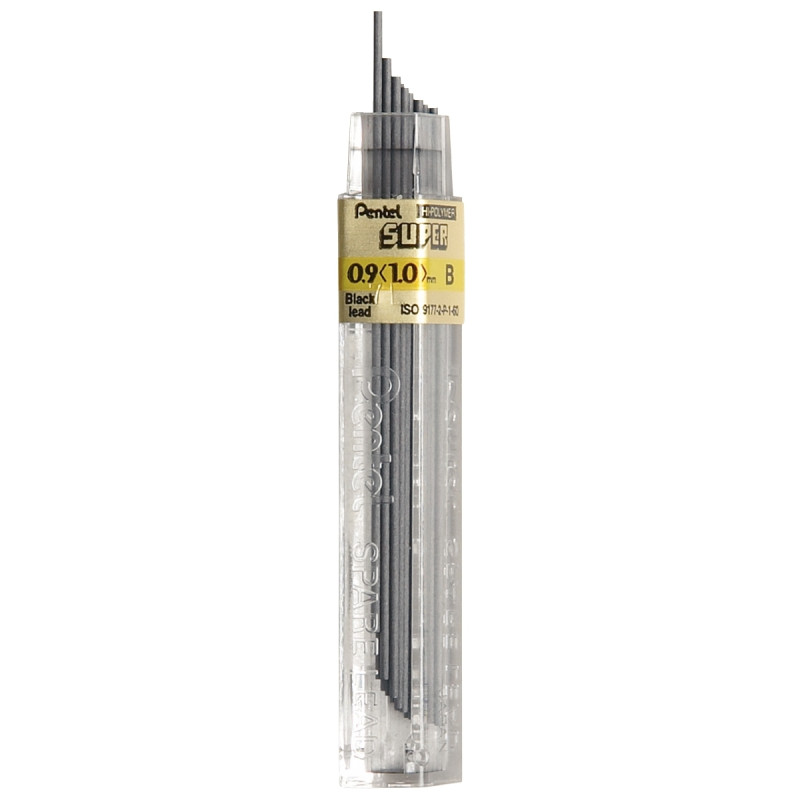 Étui de 12 mines Hi-Polymer 0,9 mm B