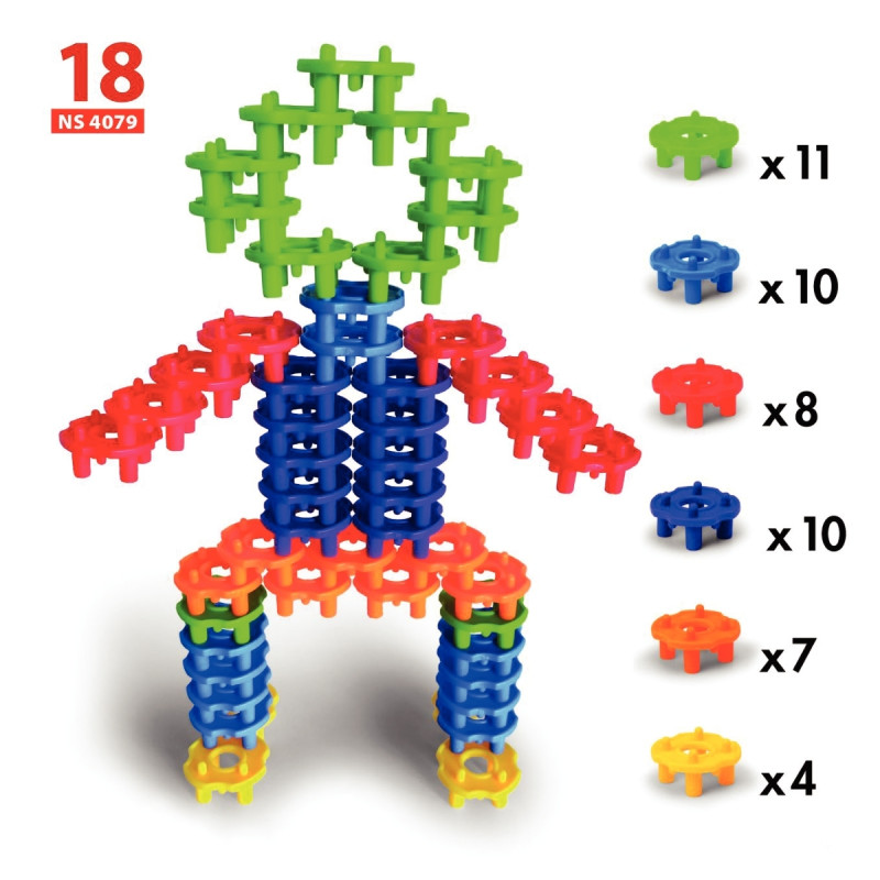 Boite de 24 fiches d'activités pour Connecting Blocks 71045