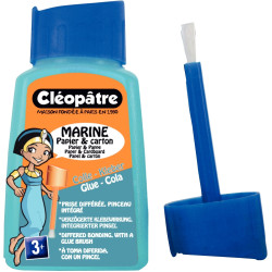 Flacon de colle 60ml bleutée marine