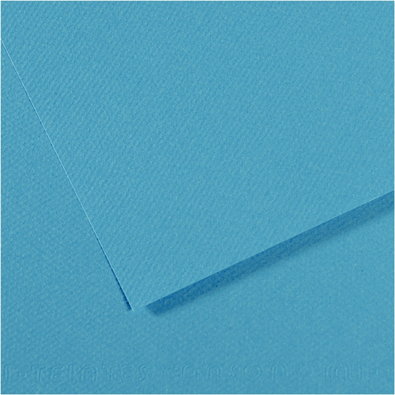 Paquet de 10 feuilles mi-teinte format 50x65cm turquoise