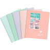 Cahier à reliure intégrale 160 pages KOVERBOOK BLUSH, format A5, quadr