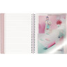 Cahier à reliure intégrale 160 pages KOVERBOOK BLUSH, format A5, quadr