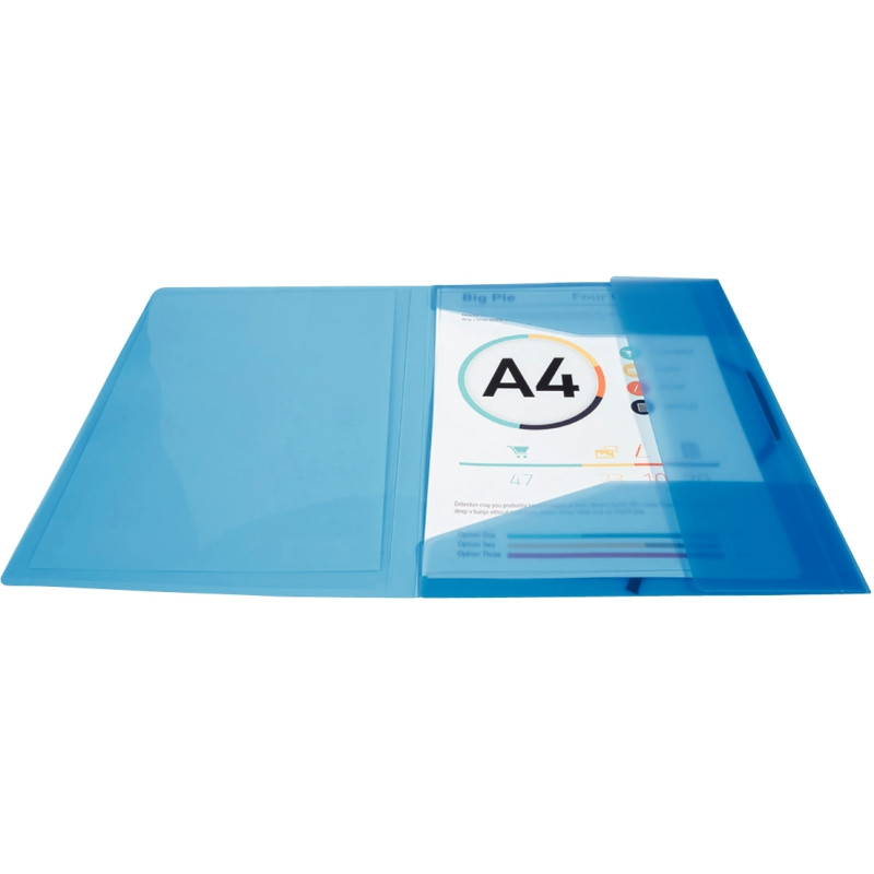 Chemise 3 rabats à élastiques personnalisable KREACOVER en polypropylè