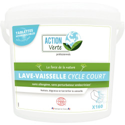 Sceau de 160 tablettes lave-vaisselle cycle court
