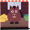 Lot de 6 puzzles UP 14 pièces, les animaux de la ferme