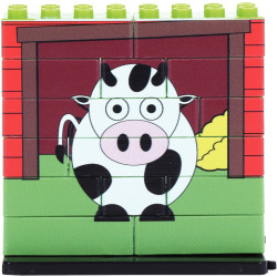 Lot de 6 puzzles UP 14 pièces, les animaux de la ferme