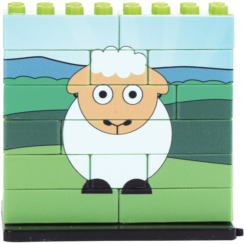 Lot de 6 puzzles UP 14 pièces, les animaux de la ferme