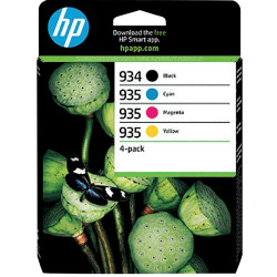 HP 934/935 pack de 4 cartouches noire, cyan, magenta, jaune authentiqu