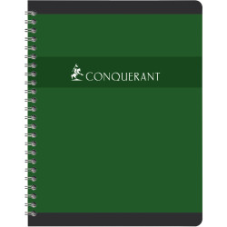 Cahier à reliure intégrale 180 pages CONQUERANT, format 24x32 cm, quad