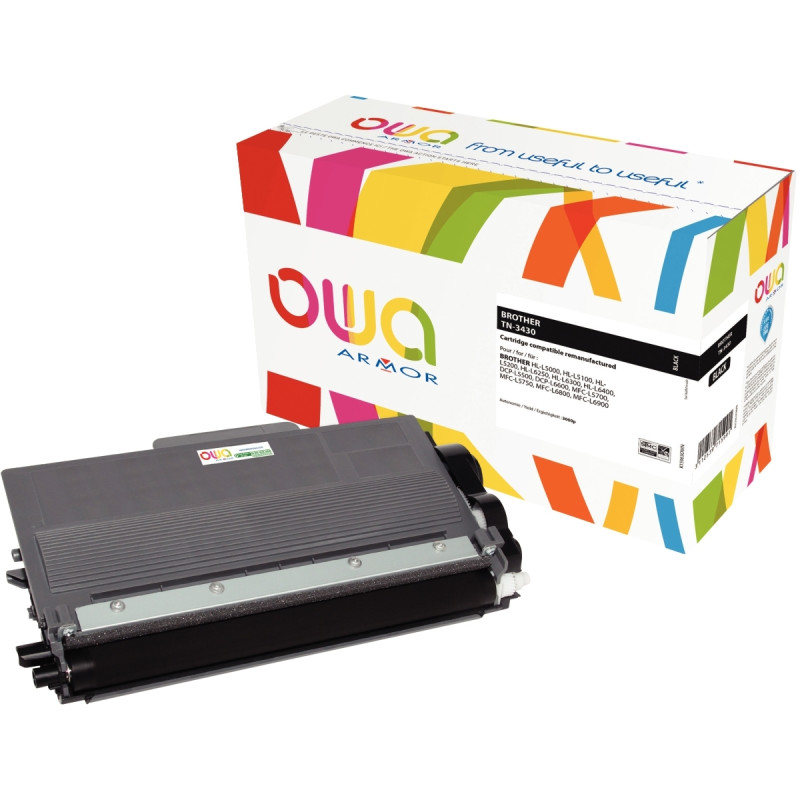 OWA toner laser noir remanufacturé compatible Brother TN3430