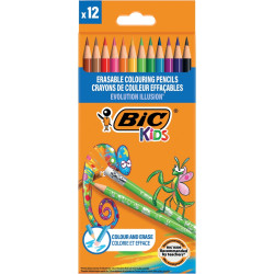 Étui de 12 crayons de couleur Illusion assortis