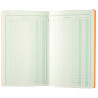 Piqûre de 80 pages recettes/dépenses format 32 x 19,5 cm