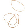 Sachet de 1kg de bracelets blonds 100mm