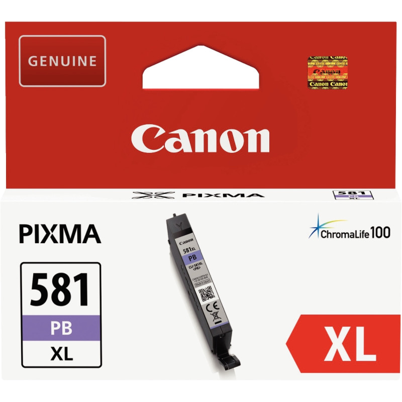 Canon 581XL cartouche jet d'encre bleu photo haute capacité authentiqu