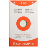 Boite 100 fiches bristol perforées carte forte 205g coloris assortis q