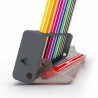 Stylo-feutre pointe moyenne Stabilo Point 68 - Click box de 10 stylos-