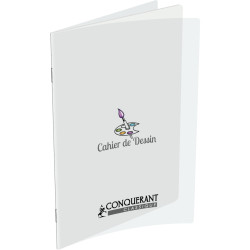 Cahier de dessin 96 pages CONQUERANT, format 24x32 cm, uni 120g, couv