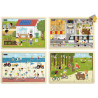 Lot de 4 puzzles, éco-citoyens