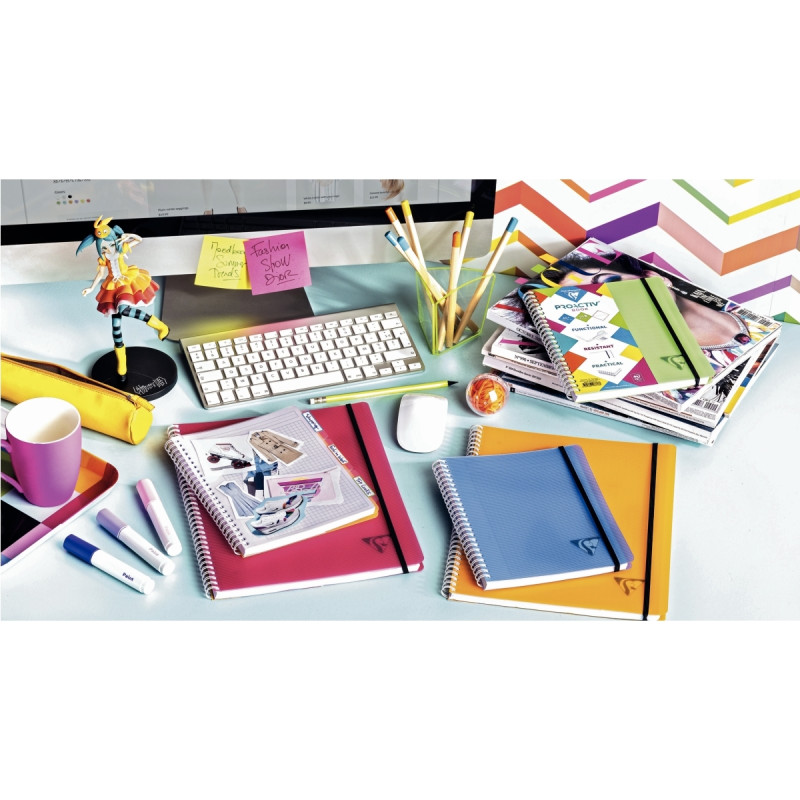 Cahier-trieur PROACTIV'BOOK LINICOLOR FRESH 160 pages perforées, forma
