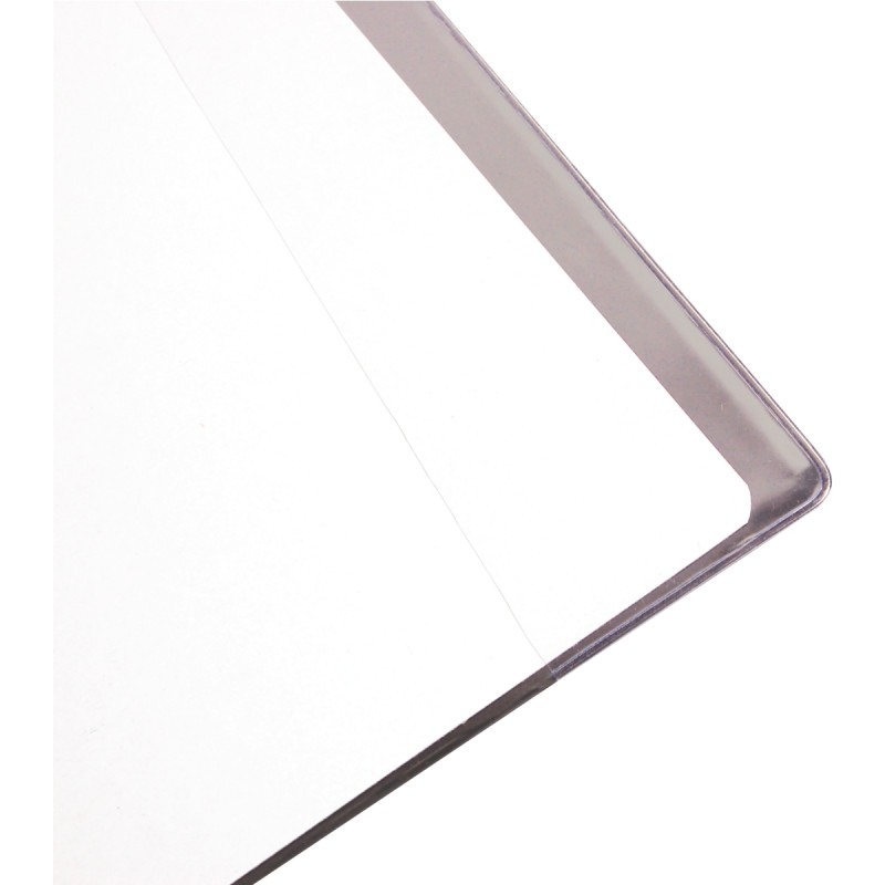 Protège cahier pvc A4 incolore a rabats