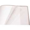 Protège cahier pvc A4 incolore a rabats