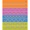 Set de 8 pistes graphiques 100x15cm n°1