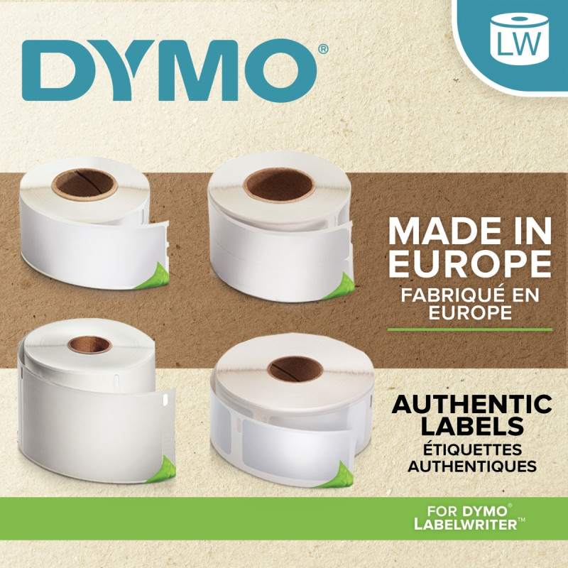 Pack de 12 rouleaux de 130 étiquettes adressage 28 x 89 mm