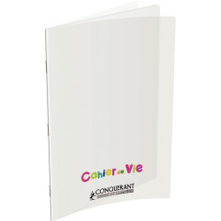 Cahier de vie 96 pages CONQUERANT, 24x32 cm, ligné/uni, couv PP incolo