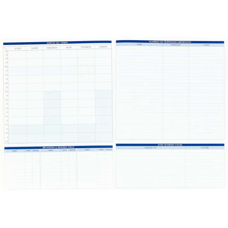 Cahier du professeur 100 pages, format 24x32 cm