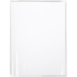 Protège cahier pvc 24x32 incolore à rabats