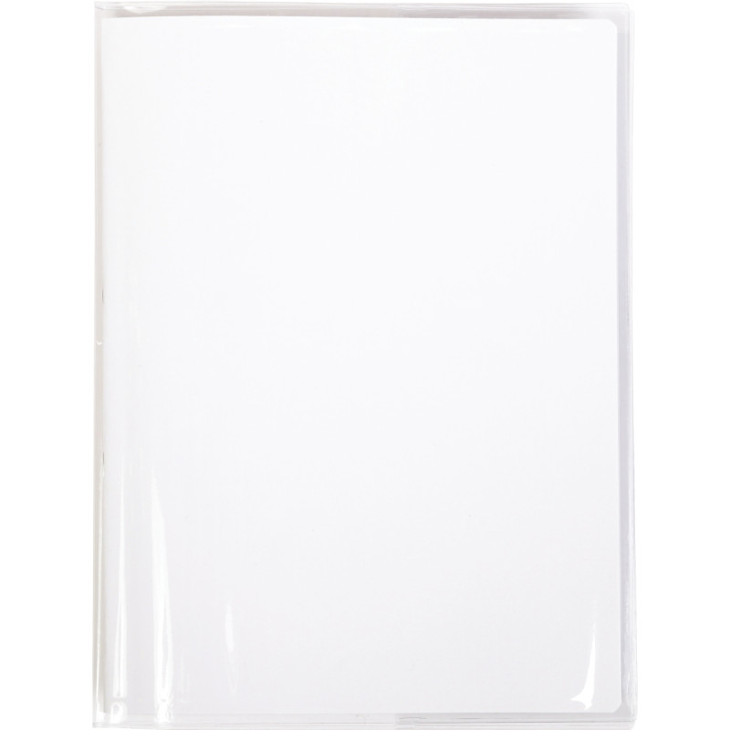 Protège cahier pvc 24x32 incolore à rabats