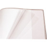 Protège cahier pvc 24x32 incolore à rabats