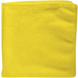 Paquet de 5 lavettes microfibres jaunes