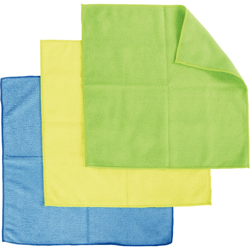 Paquet de 5 lavettes microfibres jaunes