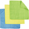 Paquet de 5 lavettes microfibres jaunes