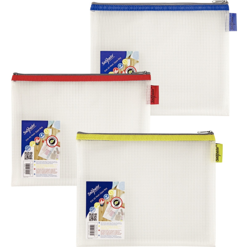 Pochette fourre-tout 210x257mm assorties