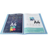 Protège-documents personnalisable KREACOVER 40 vues, bleu
