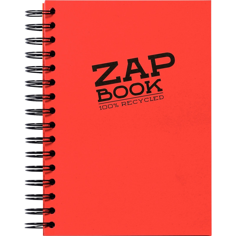 Cahier à reliure intégrale Zap Book, 160 pages unies, format A5