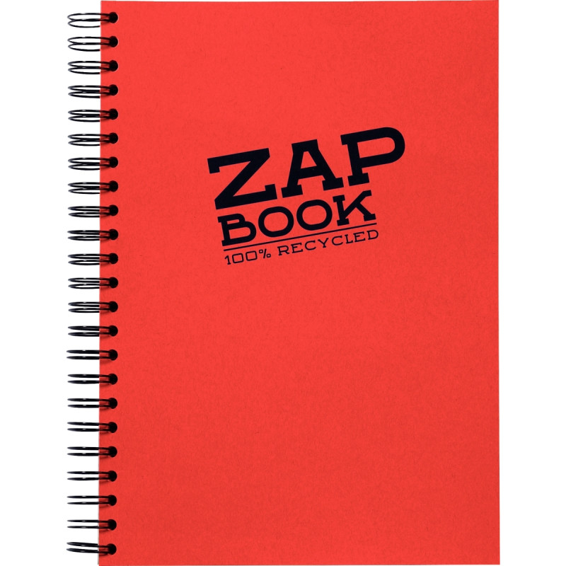 Cahier à reliure intégrale Zap Book, 160 pages unies, format A4