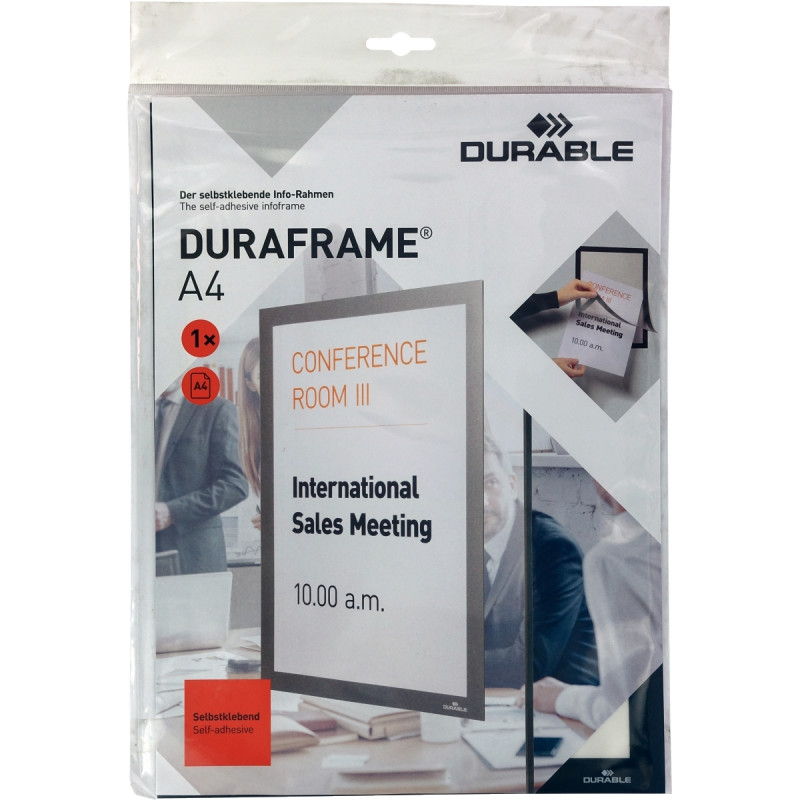 Cadre d'affichage Duraframe A4 noir