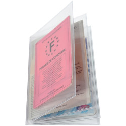 Etui multi-cartes 4 volets en PVC
