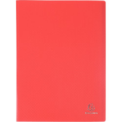 Protège-documents OPAK en polypropylène, 80 vues, rouge