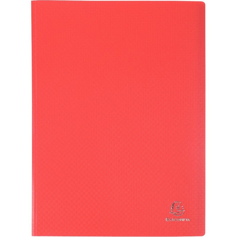Protège-documents OPAK en polypropylène, 80 vues, rouge