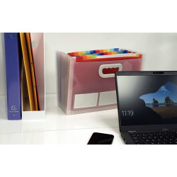 Trieur extensible CRYSTAL en polypropylène, 24 compartiments