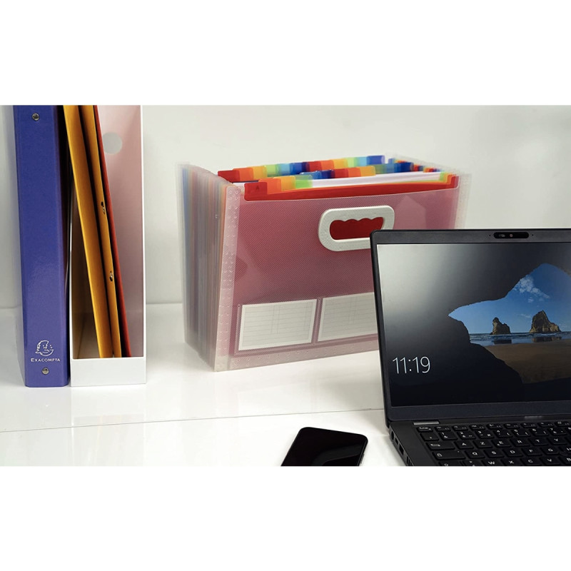 Trieur extensible CRYSTAL en polypropylène, 24 compartiments