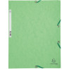 Chemise 3 rabats à élastiques en carte lustrée 400g, vert