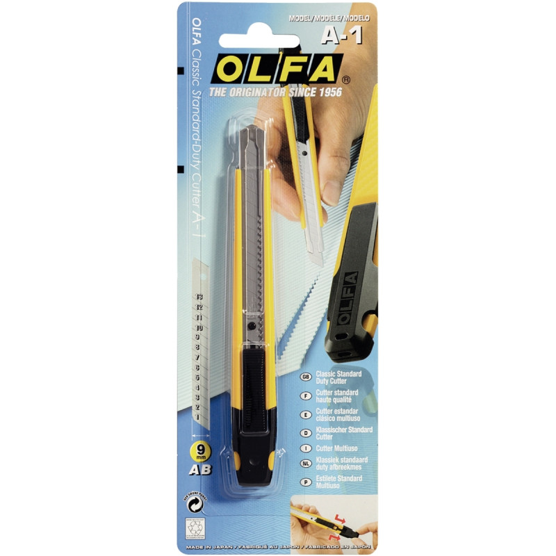 Cutter OLFA ambidextre A1 9 mm