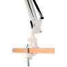 Lampe architecte avec pince de fixation standard blanc